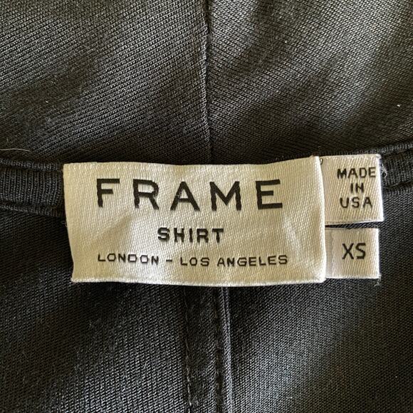 Revolve FRAME Long Line Duster Cardigan Fits Sz XS/S Black Fitted Long Sleeves - Picture 4 of 8